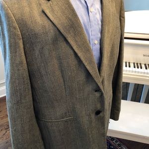 Lauren by Ralph Lauren Silk Linen Wool Blazer 38 S